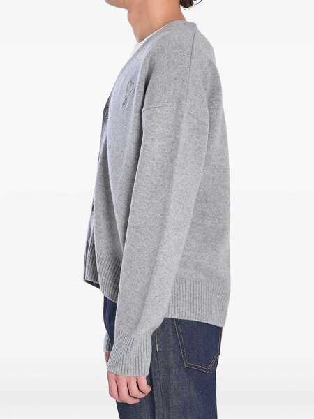 Cardigane AMI Paris Ami De Coeur Cardigan GREY Barbati (BM 18497596) 3