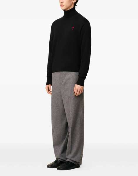 Pulovere AMI Paris Ami De Coeur Turtleneck Sweater BLACK Barbati (BM 18497602) 3