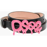 Curele DSQUARED2 Leather Graffiti Belt 15Mm