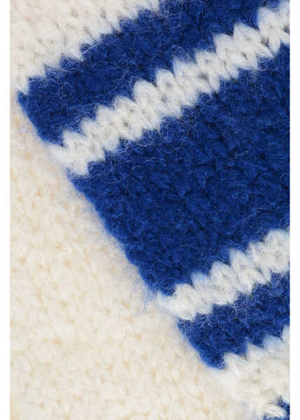 Esarfe Cline Solid Color Mohair Blend Scarf With Contrasting Details White Femei (BM 18497626) 2