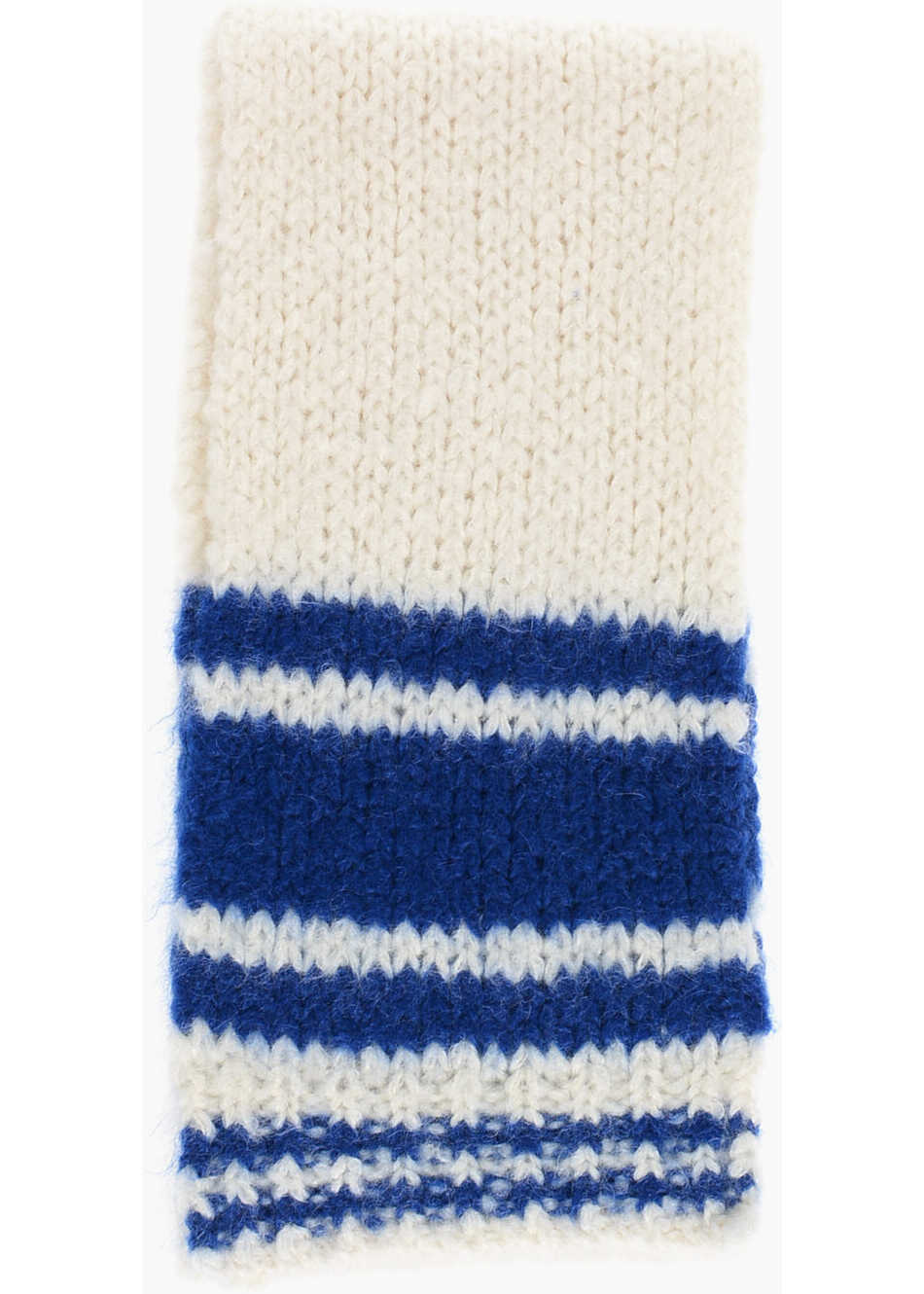 Esarfe Cline Solid Color Mohair Blend Scarf With Contrasting Details White Femei (BM 18497626) 3