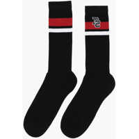 Sosete Ribbed Long Socks With Monogram Barbati