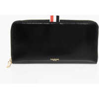 Portofele Thom Browne Brushed Leather Continental Wallet With Zip Closure