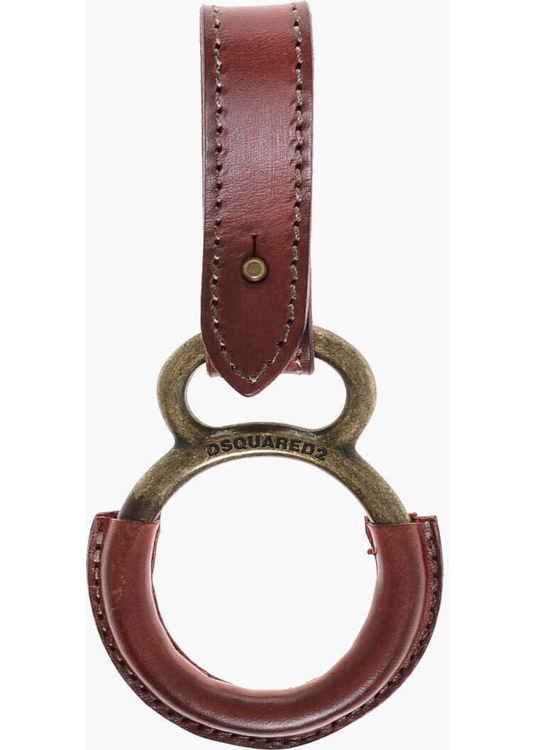 Brelocuri DSQUARED2 Leather Keyring Brown Femei (BM 18497647) 1
