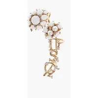 Cercei DSQUARED2 Golden Effect Floral Motif Crawler Single Earrings