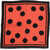 Tom Ford Polka Dot Patterned Silk Pocket Square Red