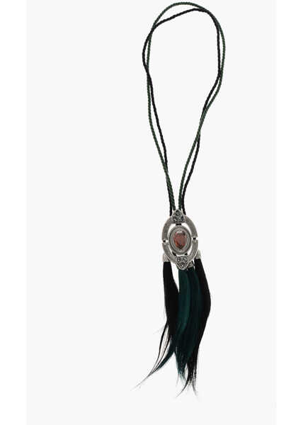 Coliere DSQUARED2 Maxi Necklace With Stone And Tassels Black Femei (BM 18497713) 1