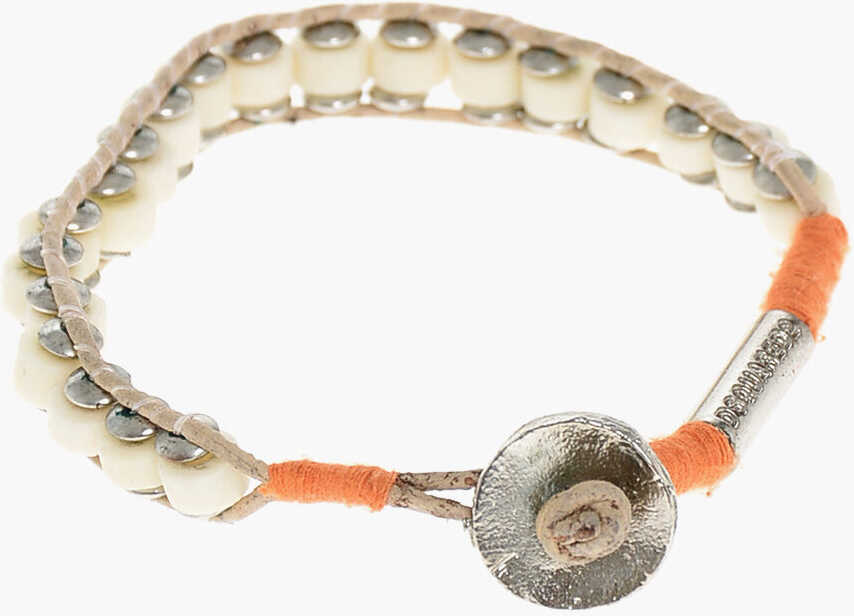 Bratari DSQUARED2 Metal And Cotton Bracelet Orange Barbati (BM 18497722) 2