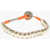 DSQUARED2 Metal And Cotton Bracelet Orange