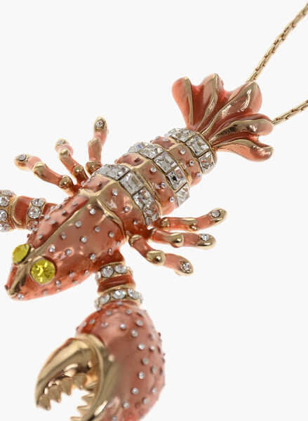 Coliere DSQUARED2 Golden Effect Necklace With Lobster Pendant Gold Femei (BM 18497824) 4