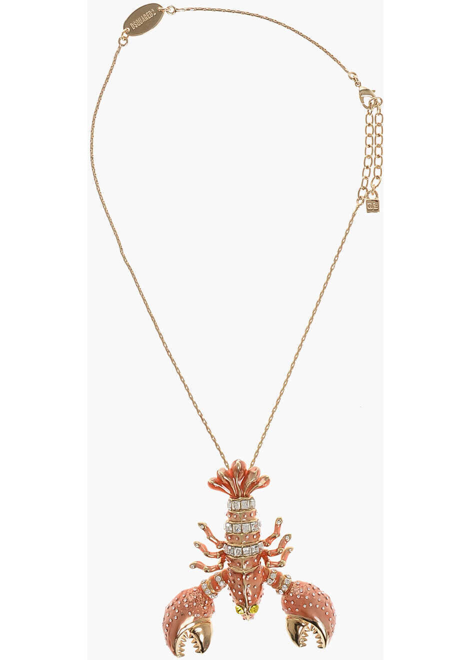 Coliere DSQUARED2 Golden Effect Necklace With Lobster Pendant Gold Femei (BM 18497824) 1