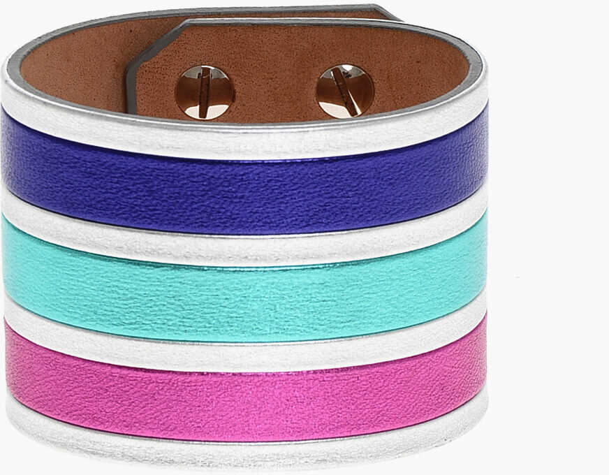 Bratari DSQUARED2 Metallic Leather Band Bracelet Multicolor Femei (BM 18497833) 1