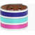 DSQUARED2 Metallic Leather Band Bracelet Multicolor