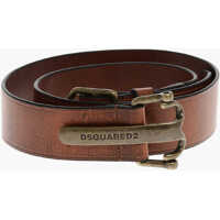 Curele Leather Vintage Belt With Brass Buckle 40Mm Barbati