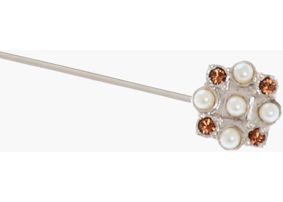 Cravate DSQUARED2 Metal D2 Tie Brooch With Beads Silver Barbati (BM 18497866) 2