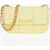 C&eacute;line Quilted Leather Shoulder Bag With Golden Chain Strap Yellow