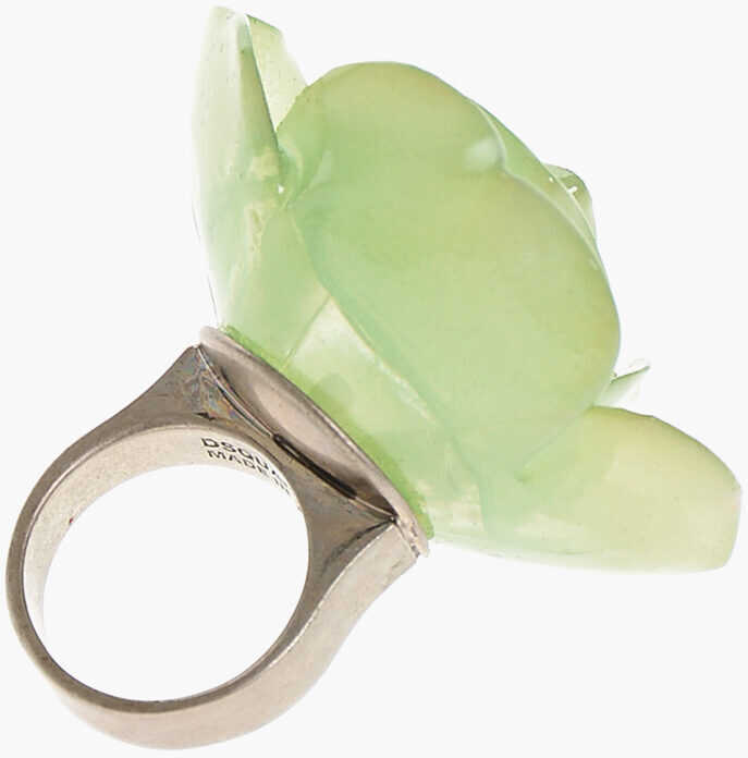 Inele DSQUARED2 Ring With Maxi Rose Green Femei (BM 18497905) 2