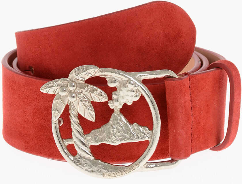Curele DSQUARED2 Suede Belt 40Mm Red Femei (BM 18497911) 1