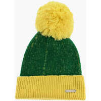 Caciuli Wool Blend Beanie With Pompon Baieti