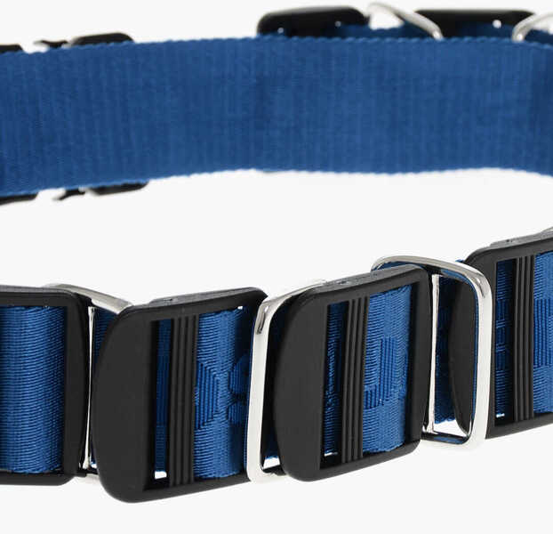 Curele DSQUARED2 Fabric Multibuckle Belt With Safety Fastening 40Mm Blue Barbati (BM 18497920) 3