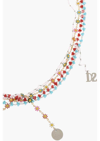 Coliere DSQUARED2 Beaded Touch Of Color Necklace Multicolor Barbati (BM 18498007) 2