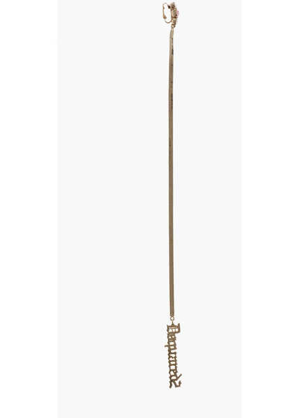 Cercei DSQUARED2 Single Maxi Earring With Gothic Motif Logo Pendant Gold Femei (BM 18498013) 1