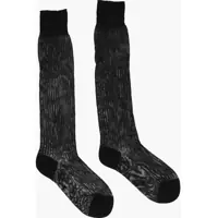 Sosete Ribbed Cotton And Nylon Stretch Long Socks Barbati