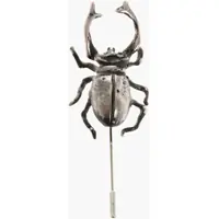 Bijuterii Vintage Effect Brass Scarab Shaped Brooch Barbati