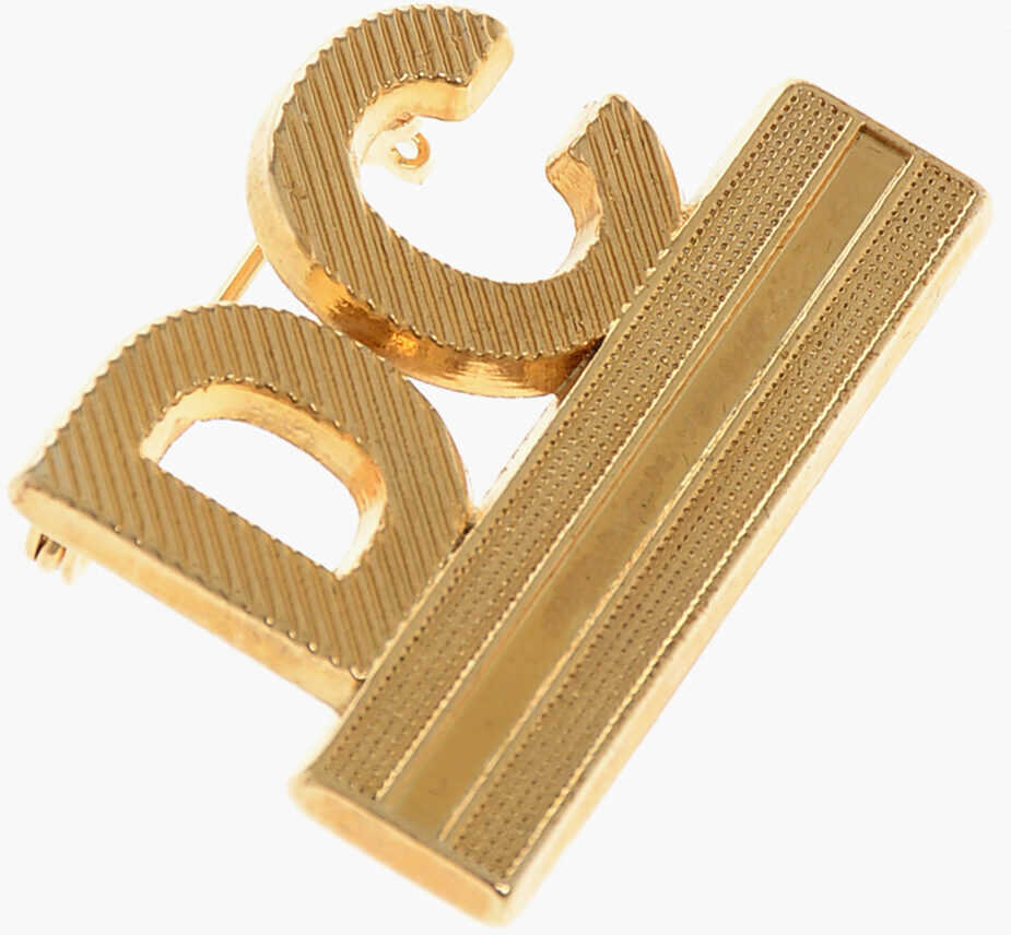 Bijuterii DSQUARED2 Golden-Effectt Brass Brooch Gold Barbati (BM 18498046) 3