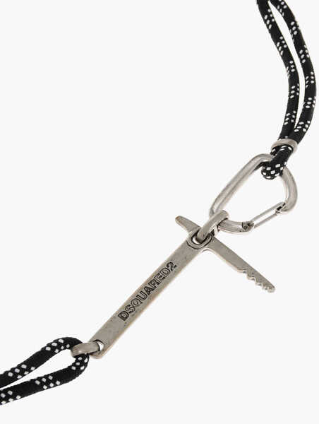 Curele DSQUARED2 Rope Hike Belt With Carbiner Black Barbati (BM 18498070) 3