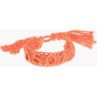 Bratari DSQUARED2 Crochet Bracelet With Tassels And Embossed Monogram