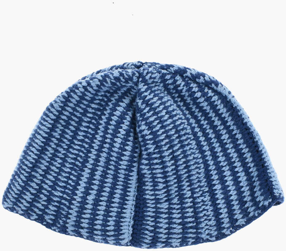 Caciuli DSQUARED2 Two-Tone Virgin Wool And Cahmere Beanie Light Blue Barbati (BM 18498211) 3