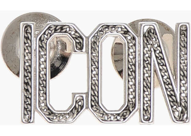 Cercei DSQUARED2 Brass Icon Single Earring Silver Femei (BM 18498217) 1