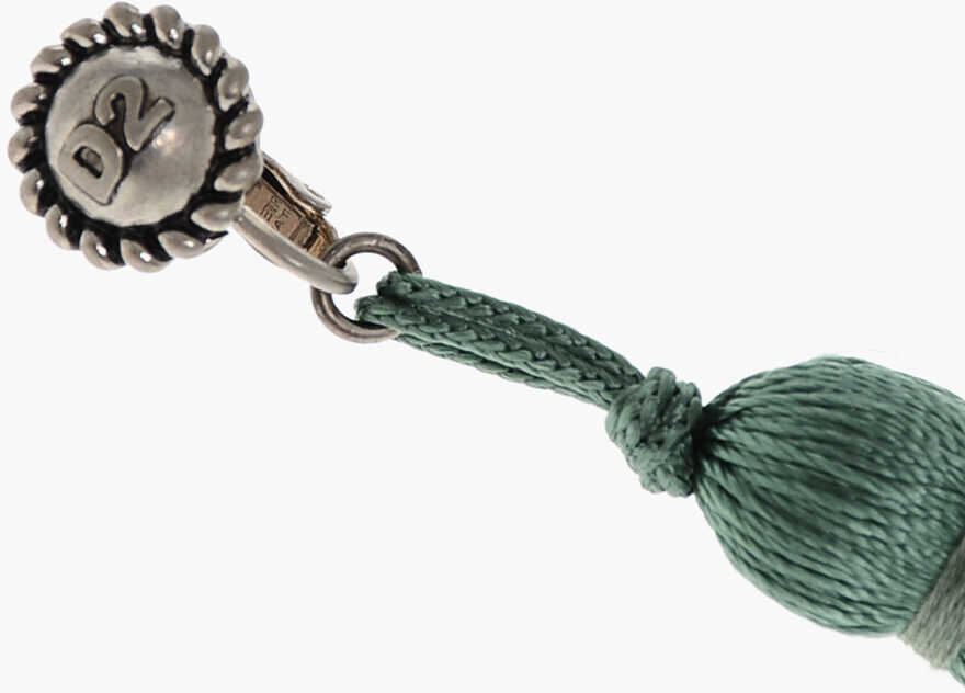 Cercei DSQUARED2 Clip-On Single Earring With Maxi Tassel Green Femei (BM 18498220) 2