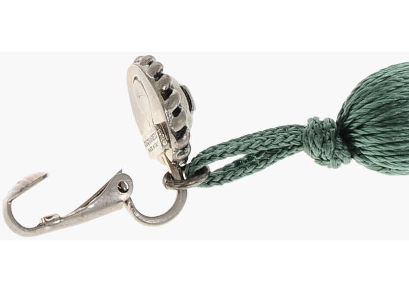 Cercei DSQUARED2 Clip-On Single Earring With Maxi Tassel Green Femei (BM 18498220) 3