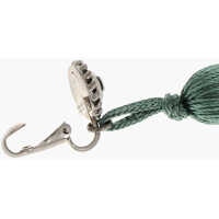 Cercei DSQUARED2 Dama - Cercei DSQUARED2 Clip-On Single Earring With Maxi Tassel Green Femei (BM 18498220) - B-mall.ro