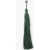 DSQUARED2 Clip-On Single Earring With Maxi Tassel Green