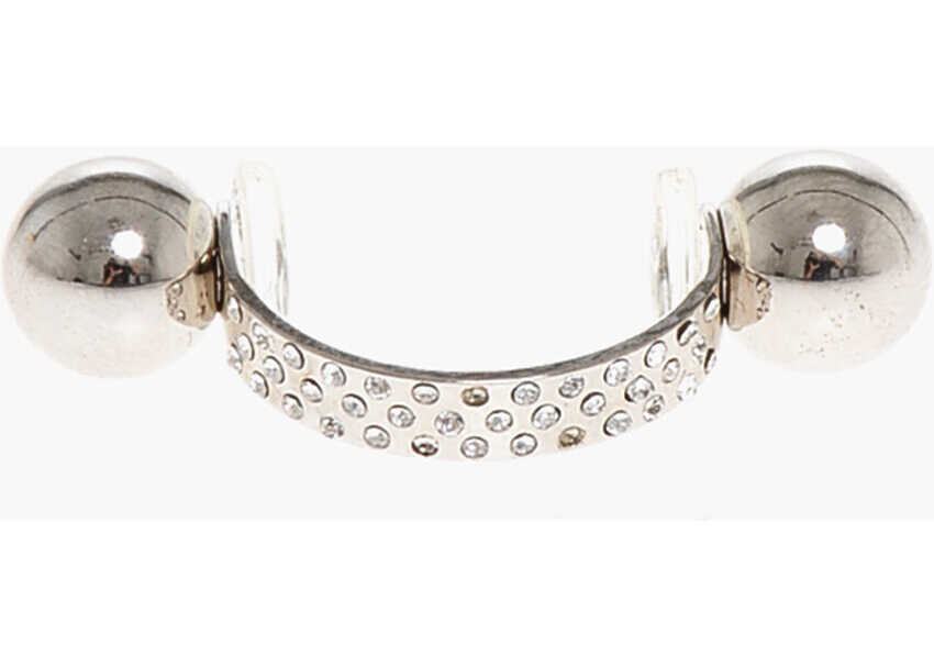 Cercei DSQUARED2 Rhinestone Septum Piercing Silver Femei (BM 18498226) 1