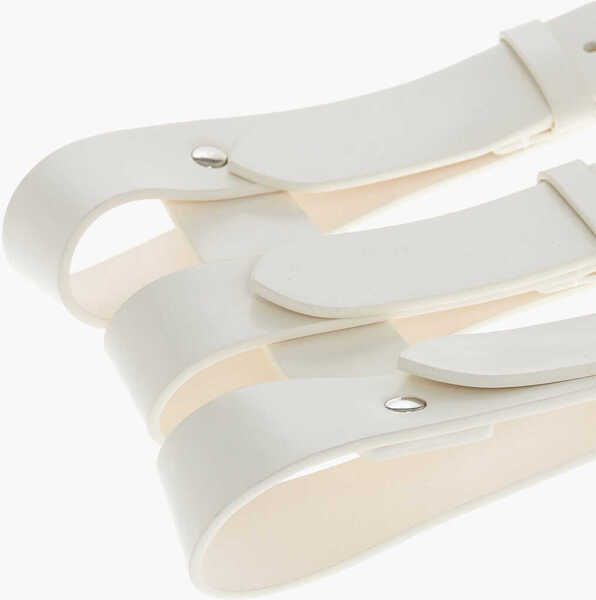 Curele DSQUARED2 Leather Triple Bustier Belt 150Cm White Femei (BM 18498244) 4