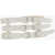 DSQUARED2 Leather Triple Bustier Belt 150Cm White