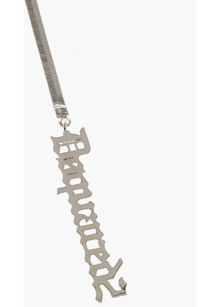 Cercei DSQUARED2 Single Maxi Earring With Gothic Motif Logo Pendant Silver Femei (BM 18498268) 2