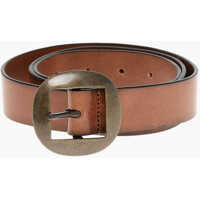Curele Leather Belt With Brass Buckle 30Mm Barbati