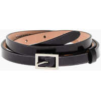 Curele Lamè Leather Slim Belt 10Mm Femei