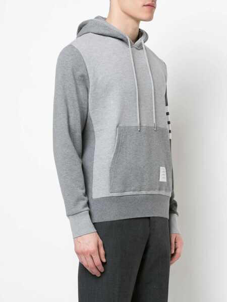 Bluze de trening Thom Browne Thom Browne Hoodie Pullover With Tona Fun Mix TONAL GREY Barbati (BM 18499248) 3