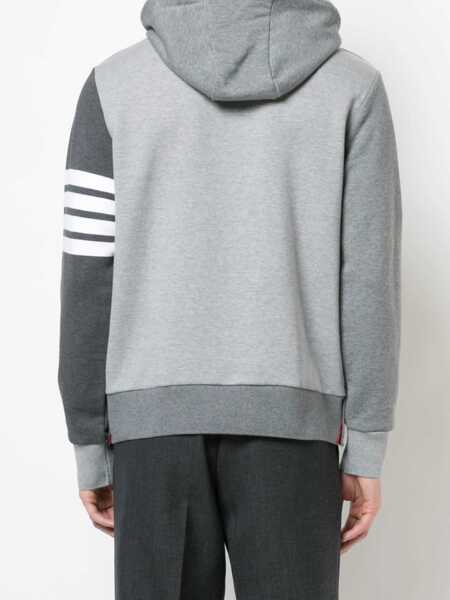 Bluze de trening Thom Browne Thom Browne Hoodie Pullover With Tona Fun Mix TONAL GREY Barbati (BM 18499248) 4