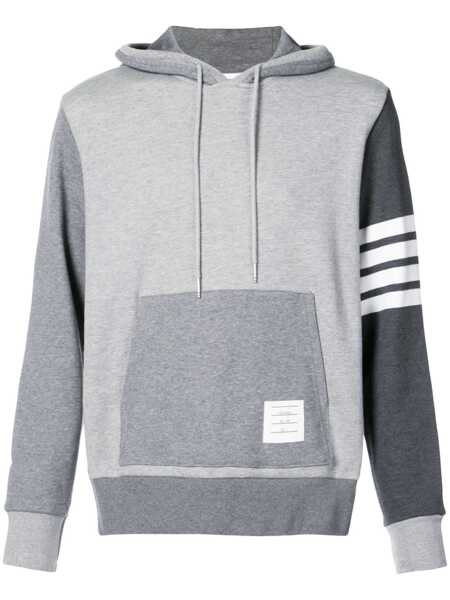 Bluze de trening Thom Browne Thom Browne Hoodie Pullover With Tona Fun Mix TONAL GREY Barbati (BM 18499248) 1