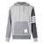 Thom Browne Thom Browne Hoodie Pullover With Tona Fun Mix TONAL GREY