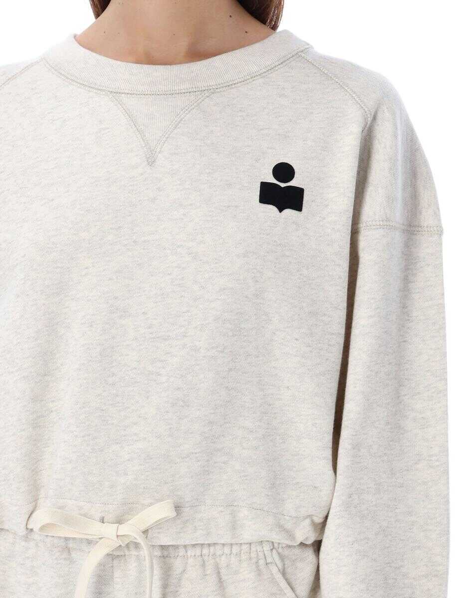 Bluze de trening Isabel Marant Isabel Marant toile Margo Cropped Hoodie Beige Femei (BM 18499257) 3