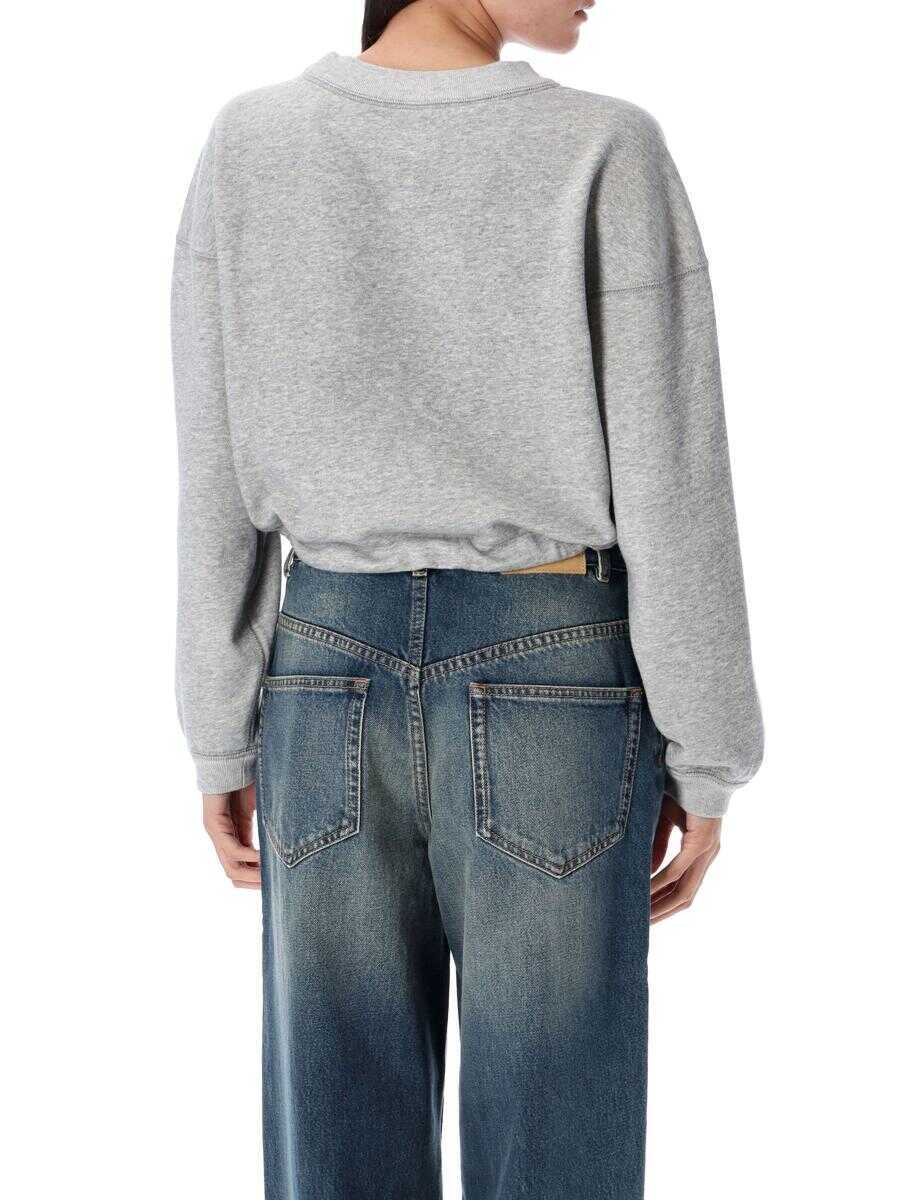 Bluze de trening Isabel Marant Isabel Marant toile Margo Cropped Hoodie GREY ICE BLUE Femei (BM 18499260) 2