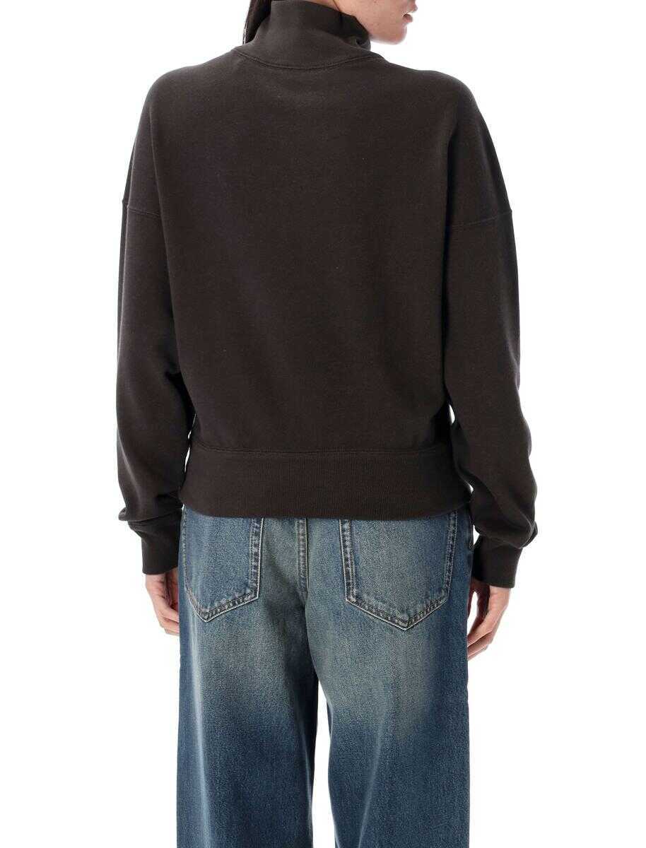 Pulovere Isabel Marant Isabel Marant toile Ross Half Zip Sweatshirt FADED BLACK Femei (BM 18499263) 1